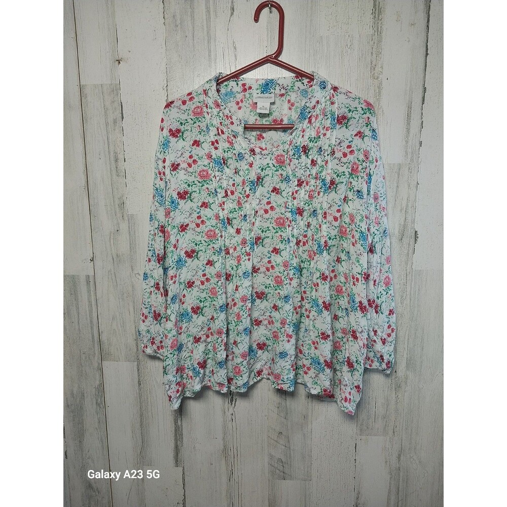 The Vermont County Store Blouse Women’s Size XL Floral
